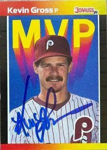 Kevin Gross Signed 1989 Donruss Bonus MVPs Baseball Card - Philadelphia Phillies
