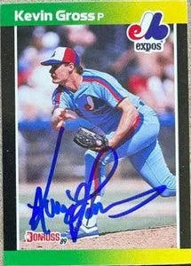 Kevin Gross Signed 1989 Donruss Traded Baseball Card - Montreal Expos