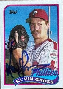 Kevin Gross Signed 1989 Topps Baseball Card - Philadelphia Phillies