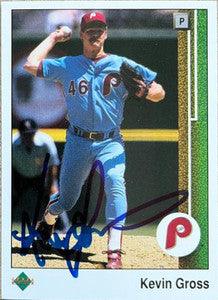 Kevin Gross Signed 1989 Upper Deck Baseball Card - Philadelphia Phillies - PastPros