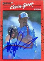 Kevin Gross Signed 1990 Donruss Baseball Card - Montreal Expos