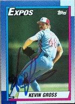 Kevin Gross Signed 1990 Topps Baseball Card - Montreal Expos
