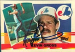 Kevin Gross Signed 1990 Topps Big Baseball Card - Montreal Expos