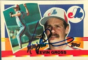 Kevin Gross Signed 1990 Topps Big Baseball Card - Montreal Expos
