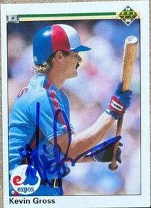 Kevin Gross Signed 1990 Upper Deck Baseball Card - Montreal Expos