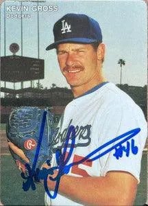 Kevin Gross Signed 1991 Mother's Cookies Baseball Card - Los Angeles Dodgers
