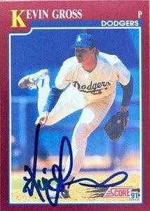 Kevin Gross Signed 1991 Score Rookie & Traded Baseball Card - Los Angeles Dodgers