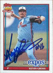 Kevin Gross Signed 1991 Topps Baseball Card - Montreal Expos - PastPros
