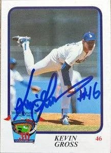 Kevin Gross Signed 1992 LA Police Baseball Card - Los Angeles Dodgers