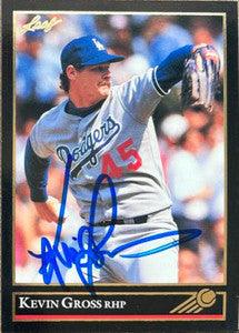 Kevin Gross Signed 1992 Leaf Black Gold Baseball Card - Los Angeles Dodgers - PastPros