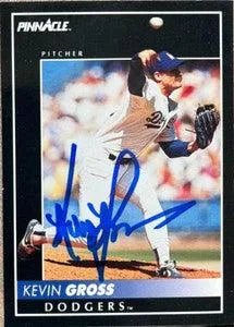 Kevin Gross Signed 1992 Pinnacle Baseball Card - Los Angeles Dodgers
