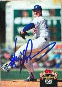 Kevin Gross Signed 1992 Stadium Club Baseball Card - Los Angeles Dodgers