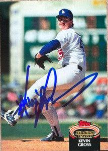 Kevin Gross Signed 1992 Stadium Club Baseball Card - Los Angeles Dodgers - PastPros