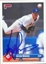 Kevin Gross Signed 1993 Donruss Baseball Card - Los Angeles Dodgers