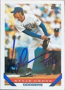 Kevin Gross Signed 1993 Topps Baseball Card - Los Angeles Dodgers