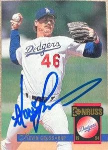 Kevin Gross Signed 1994 Donruss Baseball Card - Los Angeles Dodgers