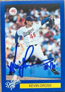 Kevin Gross Signed 1994 LA Police Baseball Card - Los Angeles Dodgers - PastPros