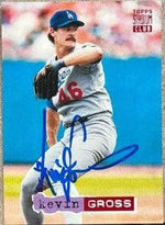 Kevin Gross Signed 1994 Stadium Club Baseball Card - Los Angeles Dodgers