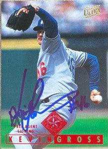 Kevin Gross Signed 1995 Fleer Ultra Baseball Card - Texas Rangers - PastPros
