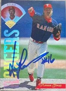 Kevin Gross Signed 1995 Leaf Baseball Card - Texas Rangers