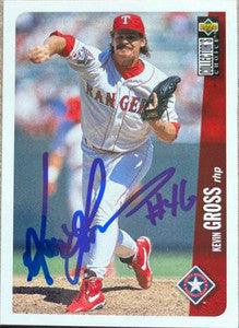 Kevin Gross Signed 1996 Collector's Choice Baseball Card - Texas Rangers - PastPros