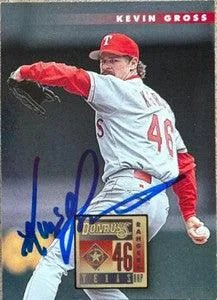 Kevin Gross Signed 1996 Donruss Baseball Card - Texas Rangers