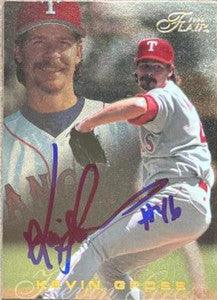 Kevin Gross Signed 1996 Flair Gold Baseball Card - Texas Rangers - PastPros
