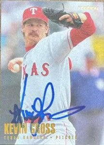 Kevin Gross Signed 1996 Fleer Baseball Card - Texas Rangers