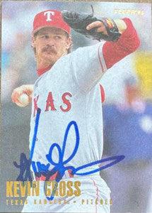 Kevin Gross Signed 1996 Fleer Baseball Card - Texas Rangers - PastPros