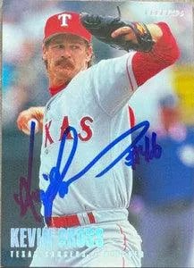 Kevin Gross Signed 1996 Fleer Tiffany Baseball Card - Texas Rangers
