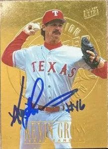 Kevin Gross Signed 1996 Fleer Ultra Gold Medallion Baseball Card - Texas Rangers