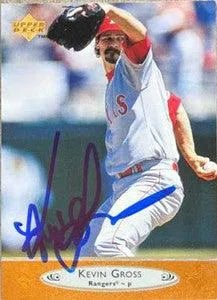 Kevin Gross Signed 1996 Upper Deck Baseball Card - Texas Rangers
