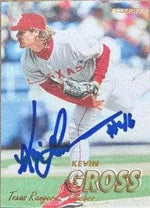 Kevin Gross Signed 1997 Fleer Baseball Card - Texas Rangers