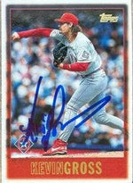 Kevin Gross Signed 1997 Topps Baseball Card - Texas Rangers