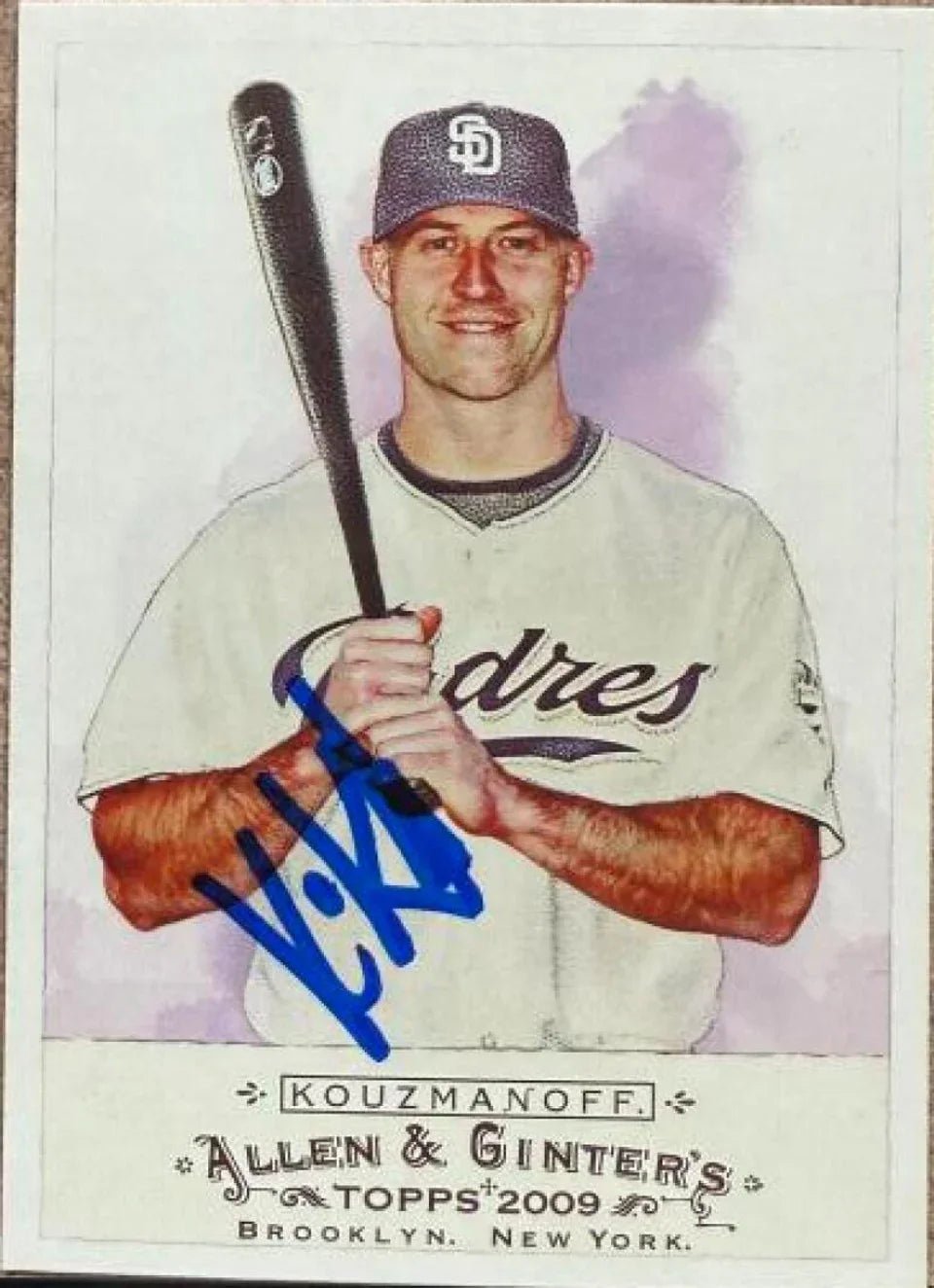 Kevin Kouzmanoff Signed 2009 Allen & Ginter Baseball Card - San Diego Padres