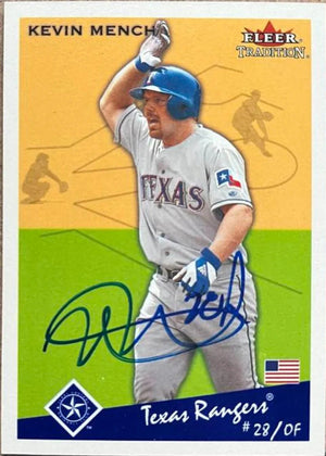 Kevin Mench Signed 2002 Fleer Tradition Update Baseball Card - Texas Rangers