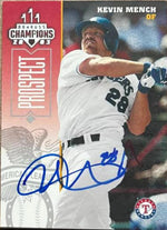 Kevin Mench Signed 2003 Donruss Champions Baseball Card - Texas Rangers
