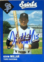 Kevin Millar Signed 1993 St. Paul Saints Baseball Card #NNO