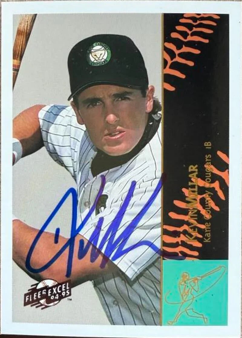 Kevin Millar Signed 1994-95 Fleer Excel Baseball Card #197