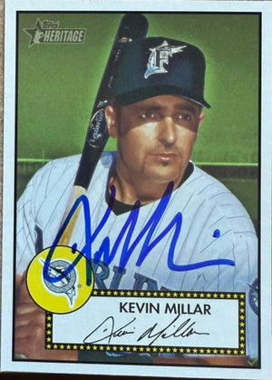 Kevin Millar Signed 2001 Topps Heritage Baseball Card - Florida Marlins #298