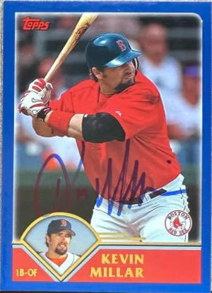 Kevin Millar Signed 2003 Topps Baseball Card - Boston Red Sox #471