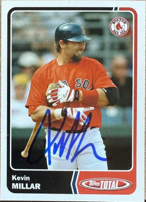 Kevin Millar Signed 2003 Topps Total Baseball Card - Boston Red Sox #651