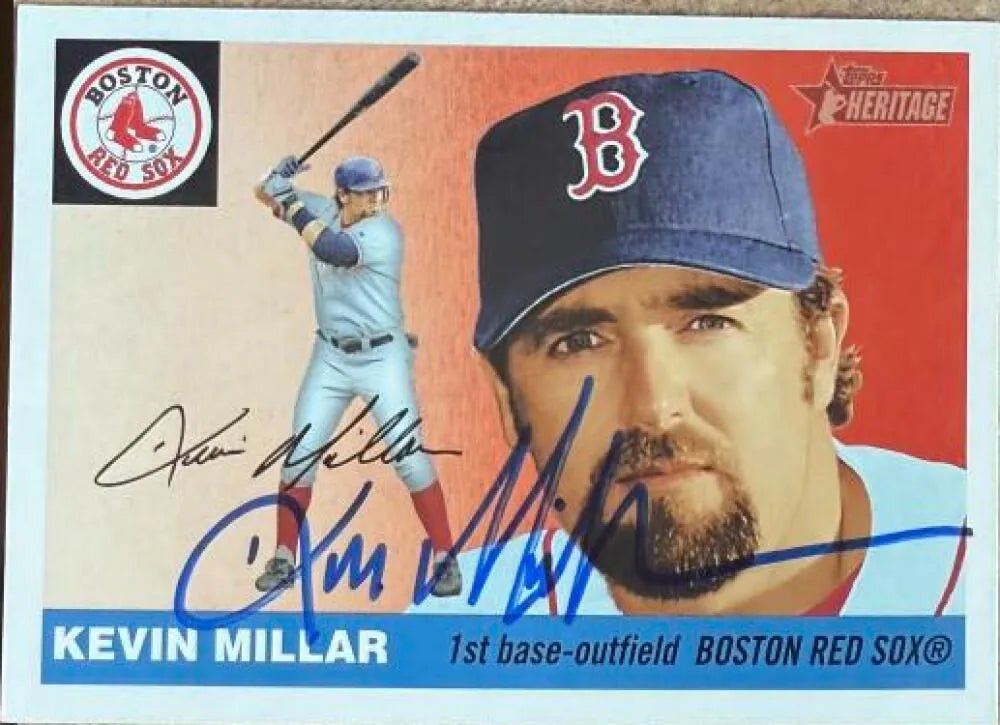 Kevin Millar Signed 2004 Topps Heritage Baseball Card - Boston Red Sox #462 SP