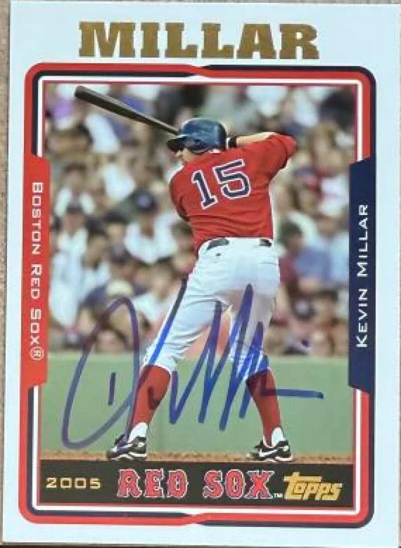Kevin Millar Signed 2005 Topps Baseball Card - Boston Red Sox #131