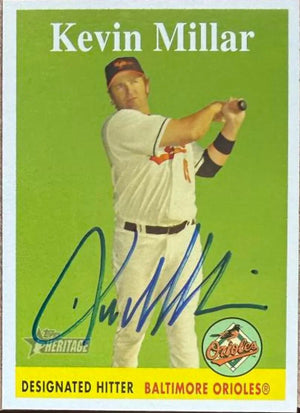 Kevin Millar Signed 2007 Topps Heritage Baseball Card - Baltimore Orioles #279