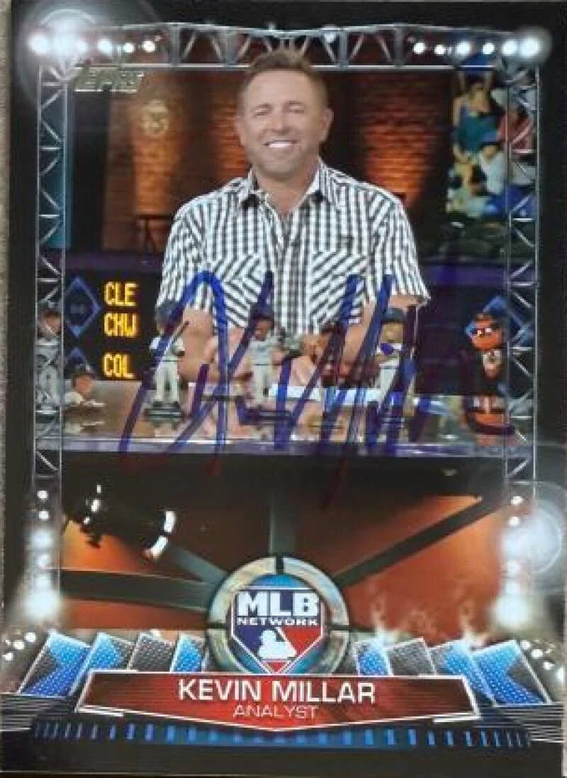 Kevin Millar Signed 2017 Topps MLB Network Baseball Card #MLBN-1