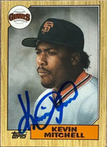Kevin Mitchell Signed 1987 Topps Traded Baseball Card - San Francisco Giants #81T