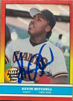 Kevin Mitchell Signed 1988 Fleer Baseball's Hottest Stars Baseball Card - San Francisco Giants #27