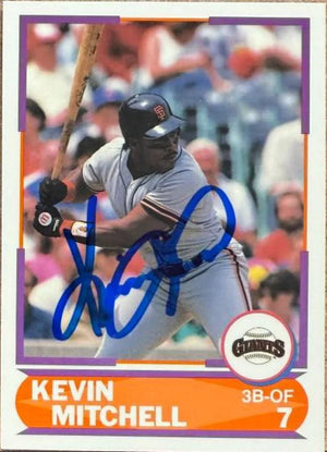 Kevin Mitchell Signed 1989 Score Young Superstars II Baseball Card - San Francisco Giants #38