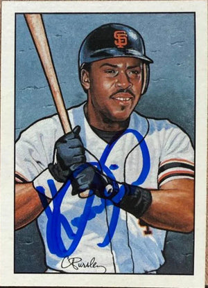 Kevin Mitchell Signed 1990 Bowman Sweepstakes Baseball Card - San Francisco Giants #NNO